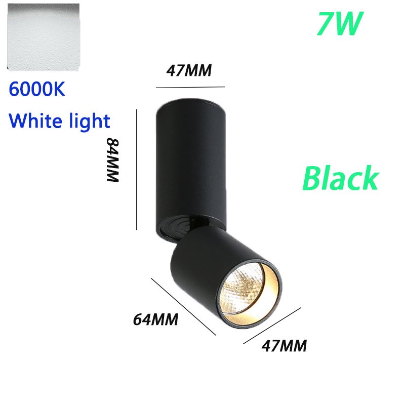 7W Black 6000K 11-15W Kina