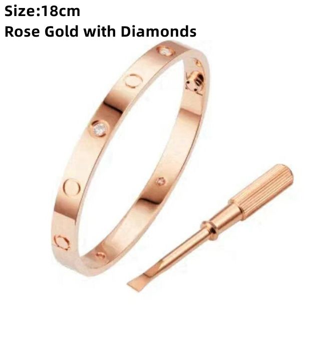 Size 18 Rose gold with diamonds