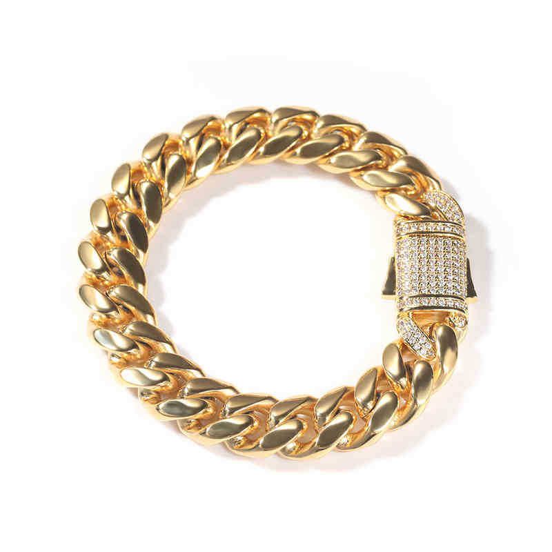 Bracciale in oro-12mm-8 pollici