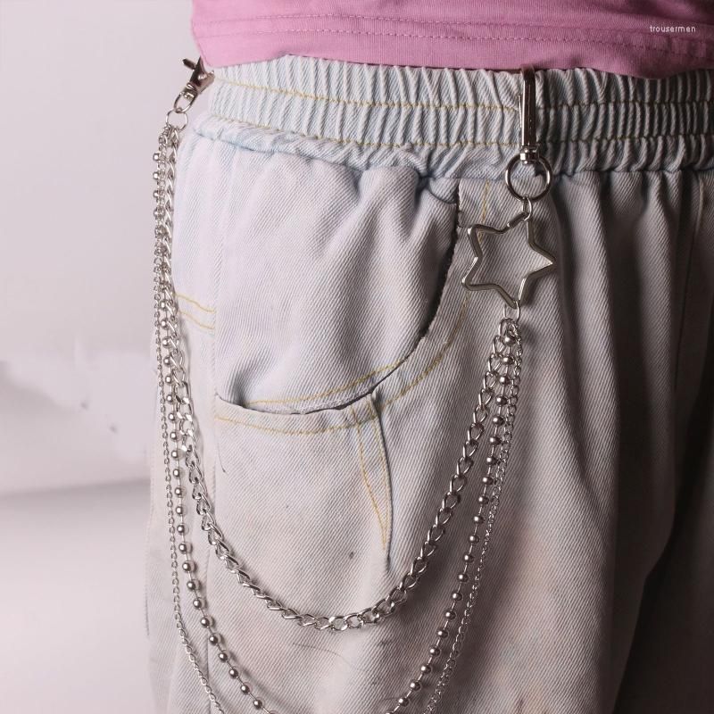 3 Pieces Jeans Chains Wallet Chain Pants Chain, Silver Pocket Chain Hip Hop  Rock