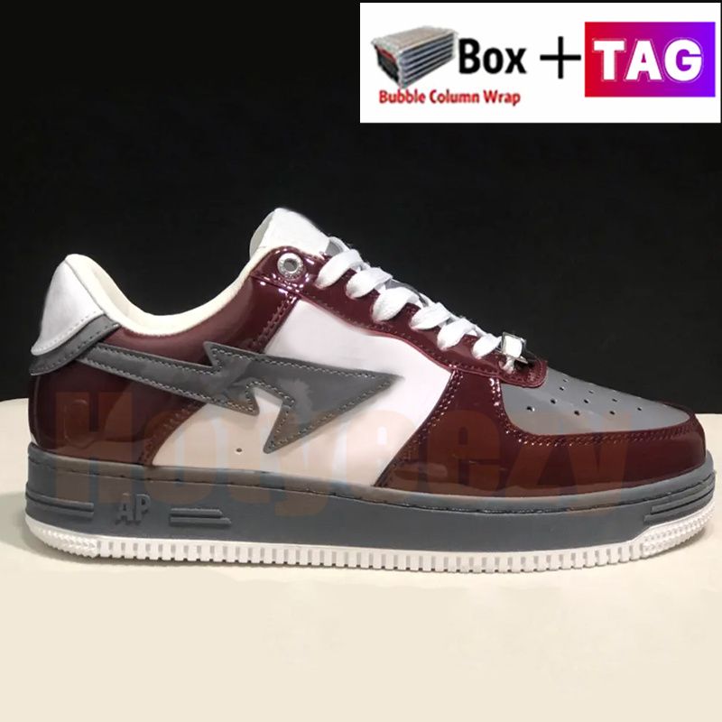 No.14- Patent Leather Bordeaux Gray