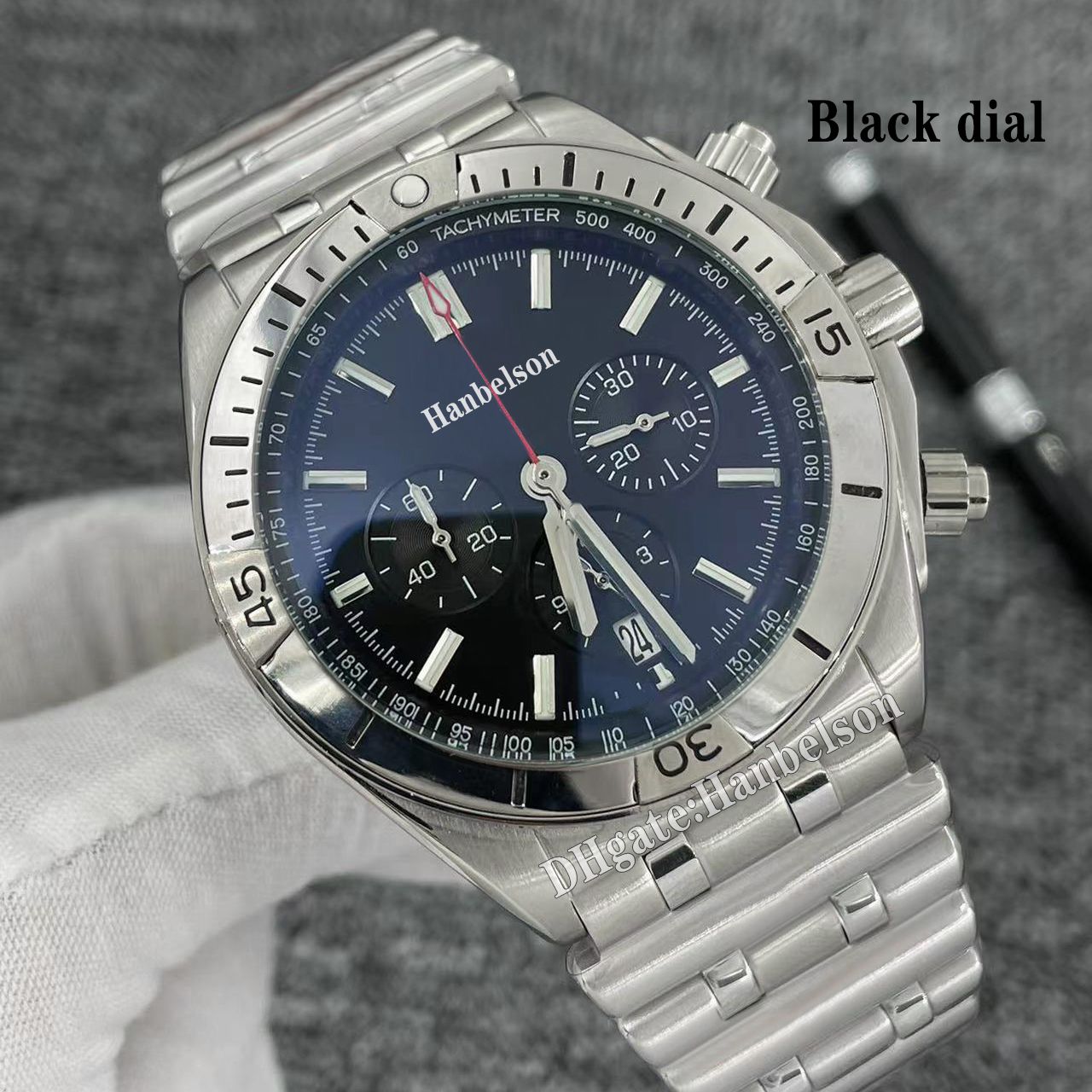 Silver (black dial)