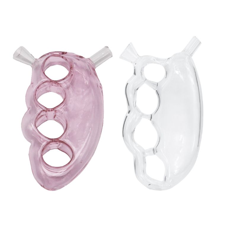 Knuckles Glass Smoking Bubbler Pipes Knuckle Hand Cigar Pipe With