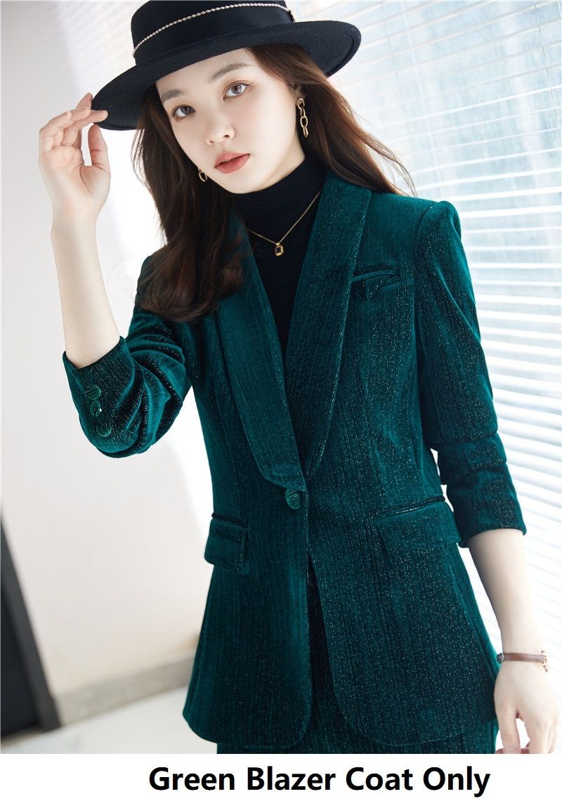 Green Blazer Coat