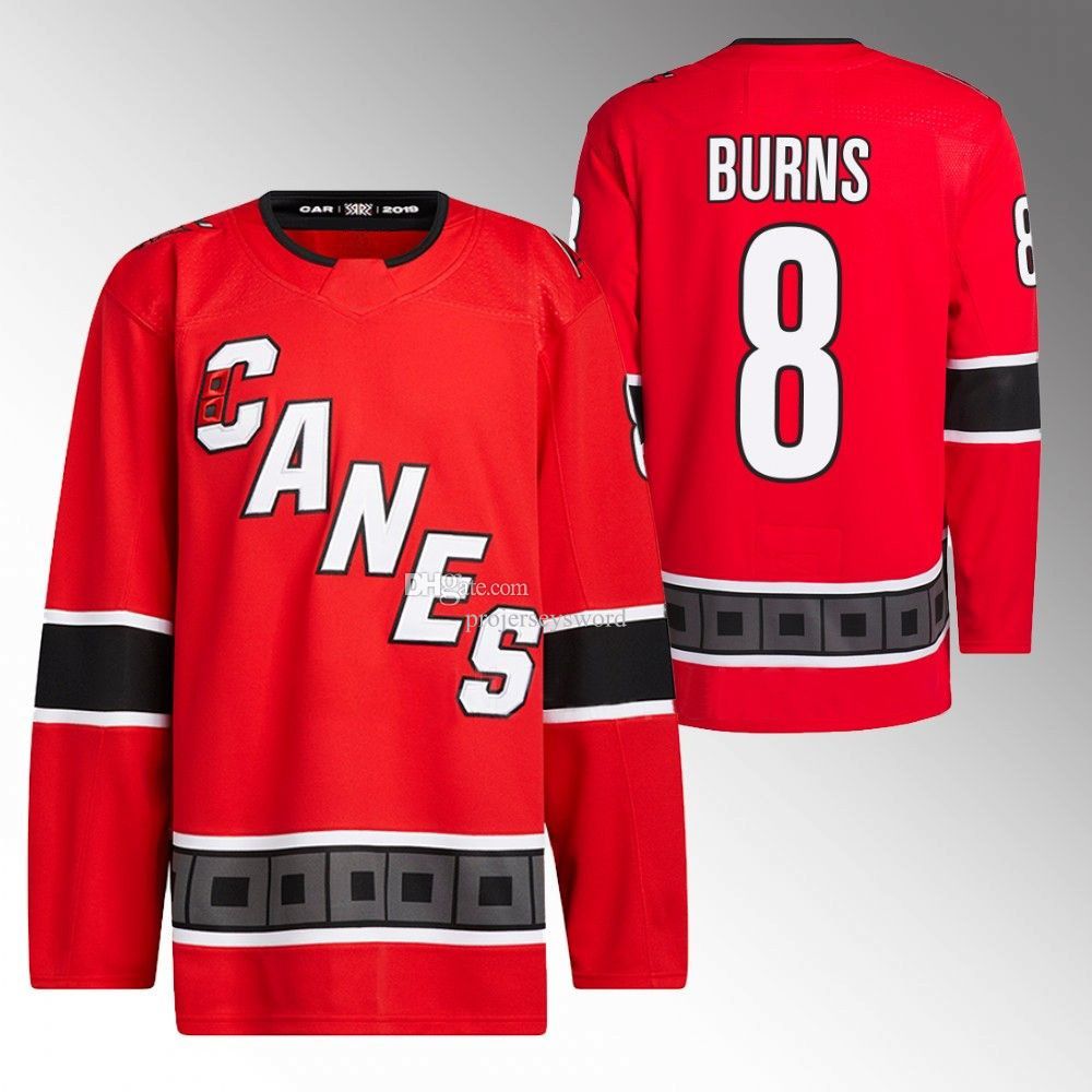 Men Brent Burns Carolina Hurricanes Reverse Retro Jersey Gray #8