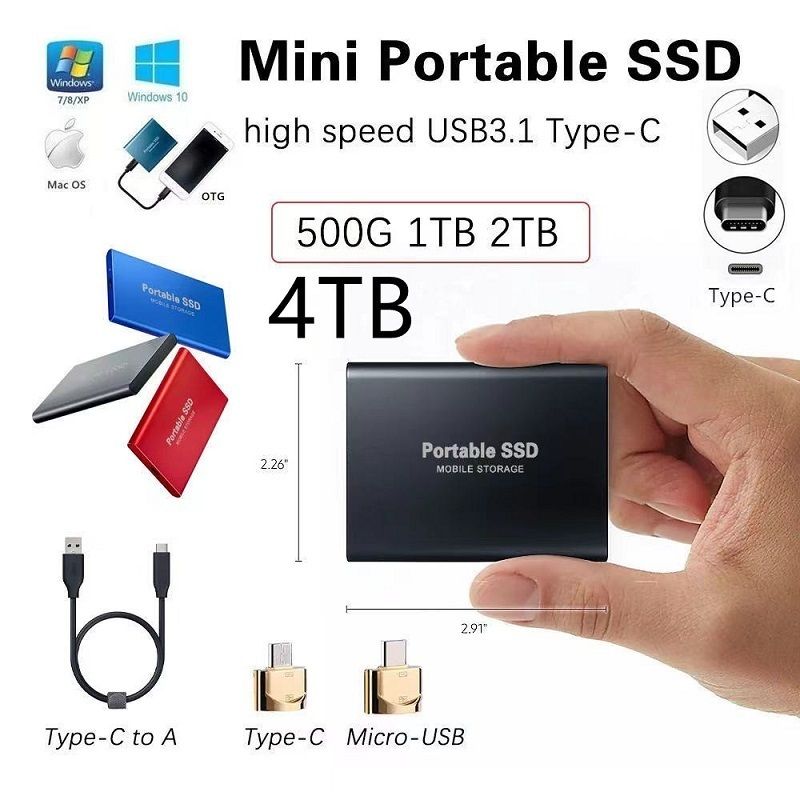 【新品未開封】USB3.1 ポータブルHDD 2TB