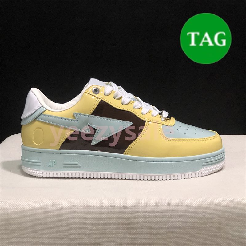 09 patent leather Yellow Brown Mint