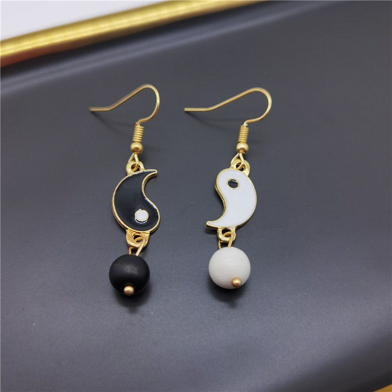 ① Gold pair with drop ear hook
