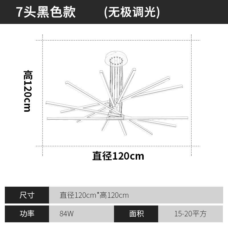 リモートで薄暗くなる7つのヘッド