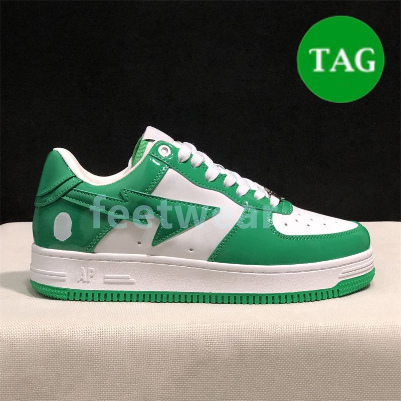 12 Patent Leather Green White