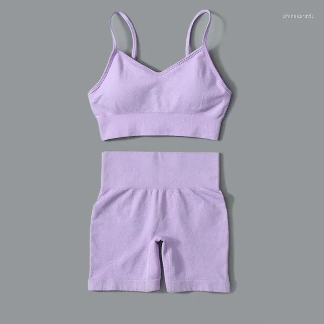 Purple Shorts Set-B