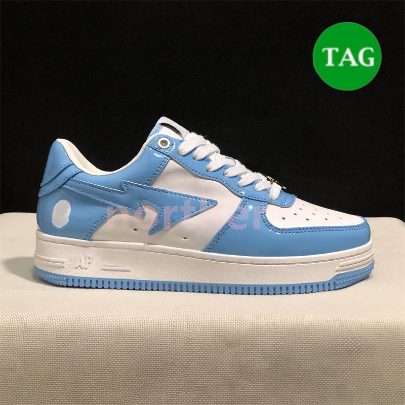 11 Patent Leather Blue White