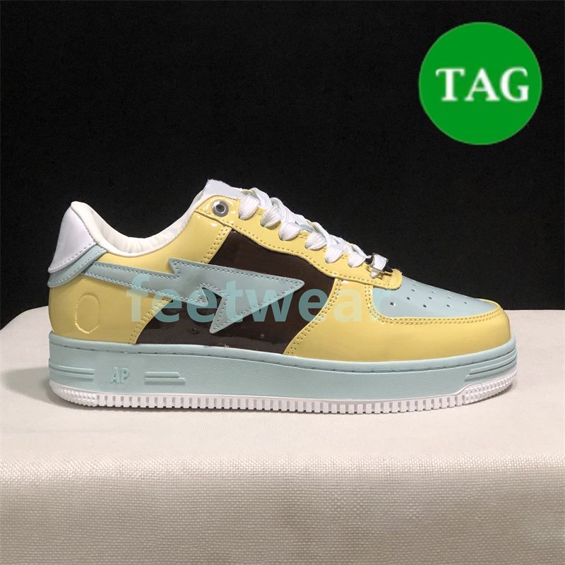 09 patent leather Yellow Brown Mint