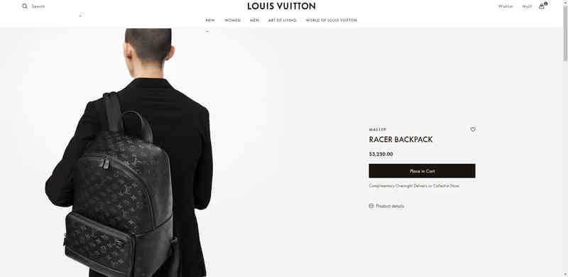 Louis Vuitton MONOGRAM Classic LV Racer Backpack Leather M46109