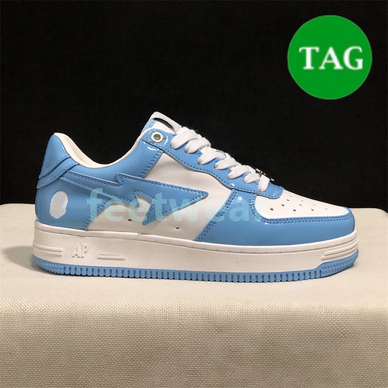 11 Patent Leather Blue White