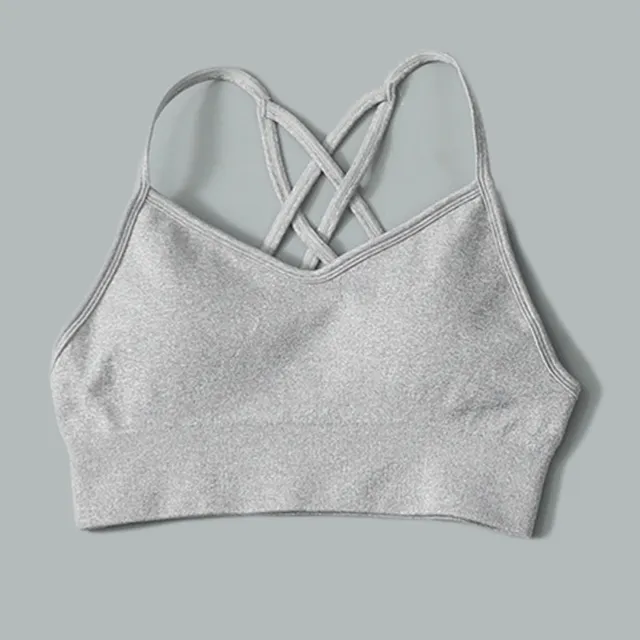 Gray Sports Bra-A