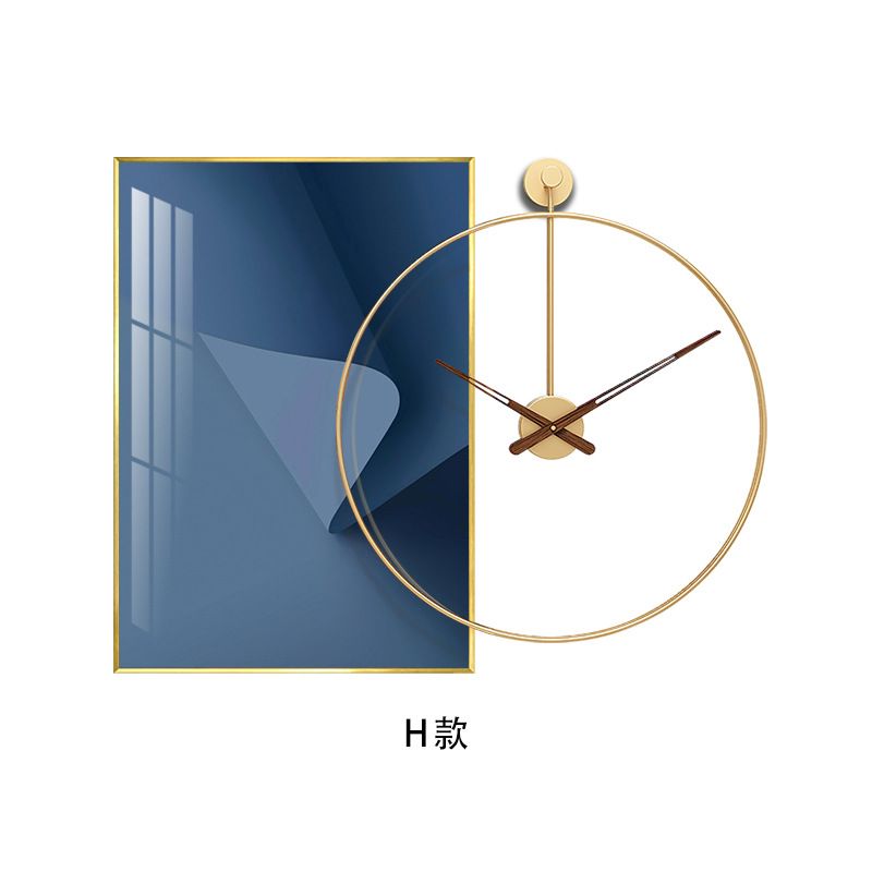 H murural50x70 clock50cm.