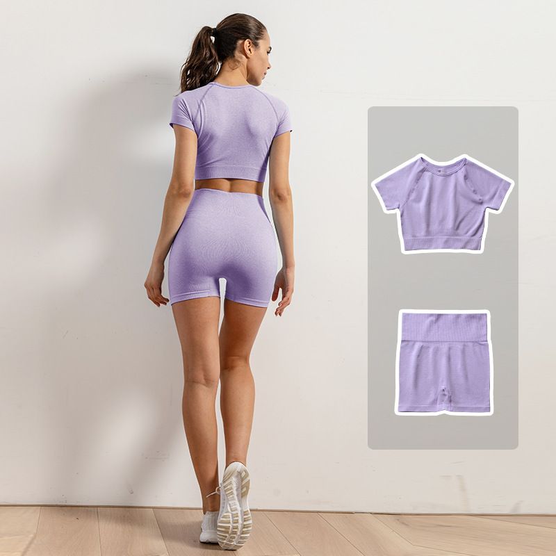 purple yoga set1