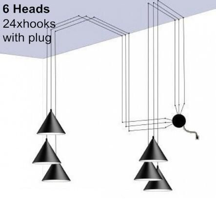 6 cabeças com plug 6m