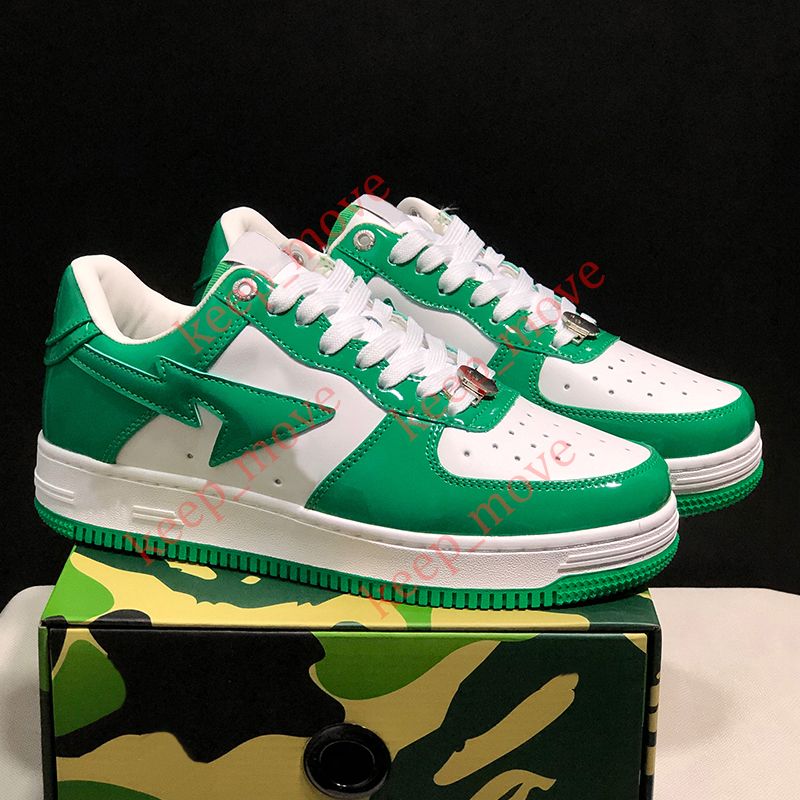 36-45 Patent Leather Green White