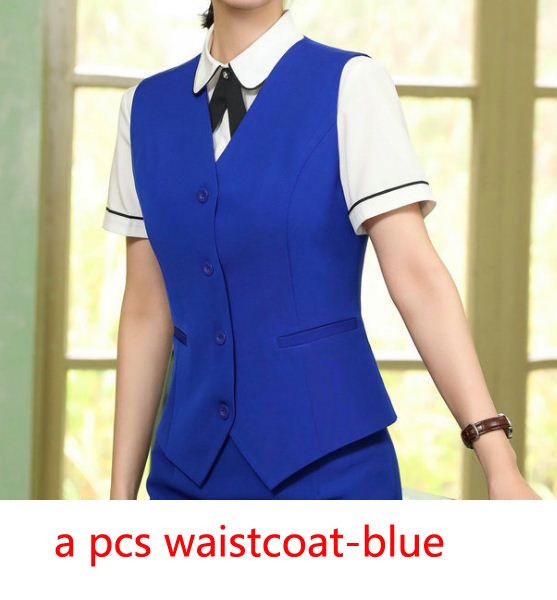 blue waistcoat