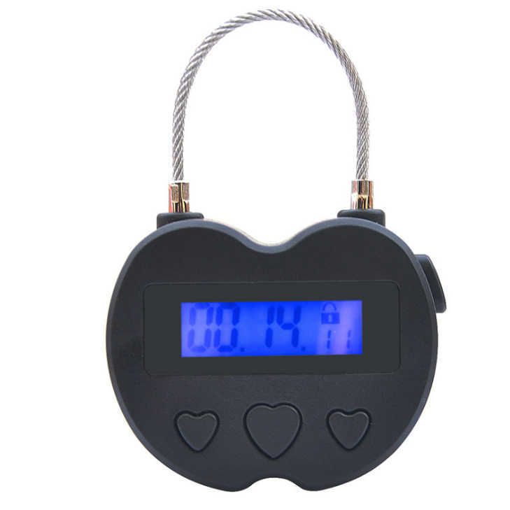 Heart Black Electronic Lock