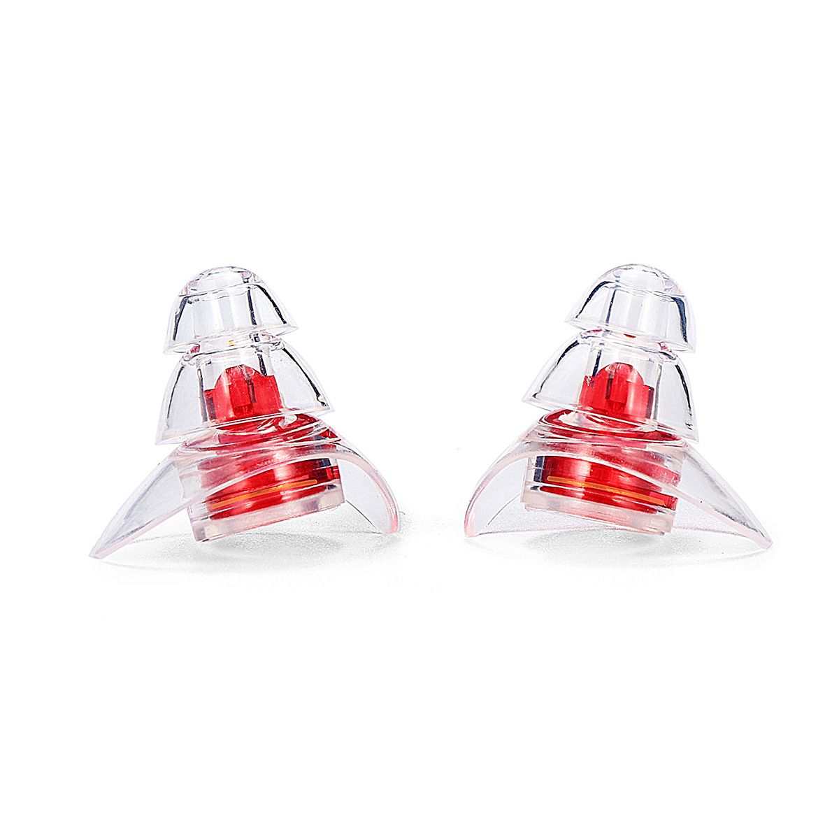 Bright red filter earplugs