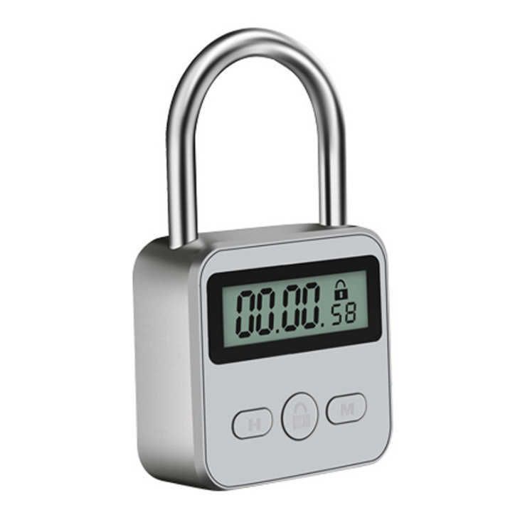 Metal Smart Lock Silver White