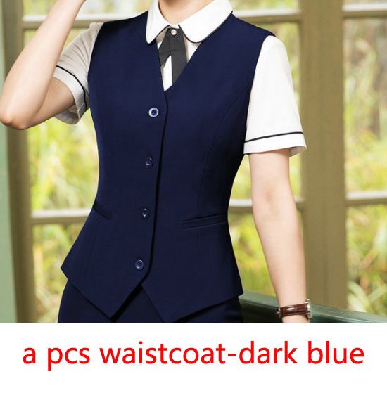 dark blue waistcoat