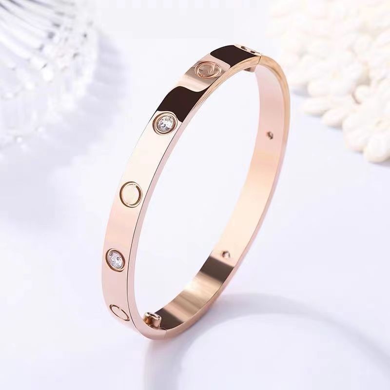 Rose Gold with Stone For Women