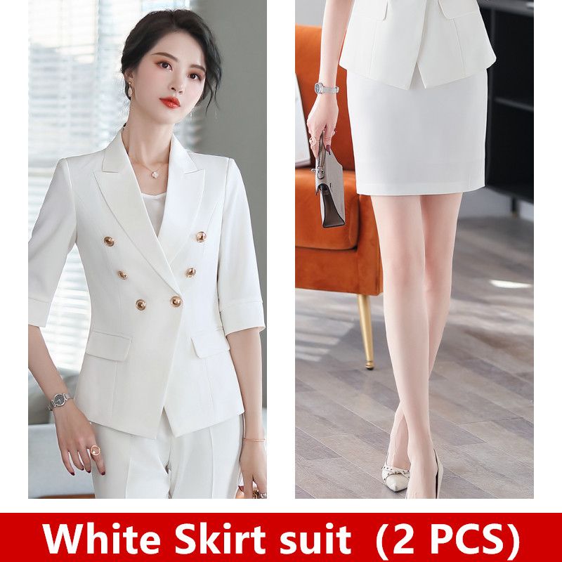 White Skirt Suit