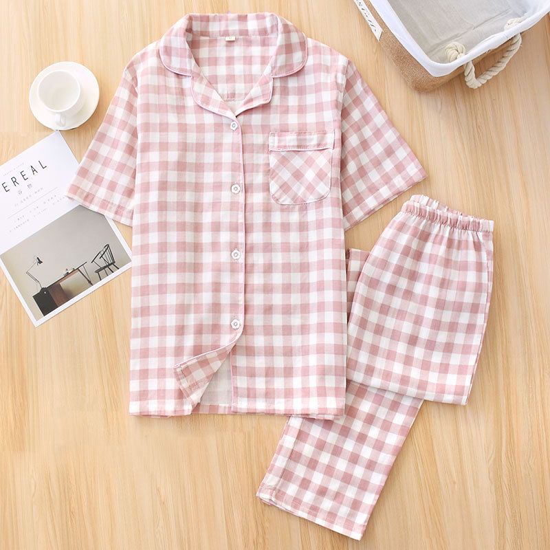 Donne plaid rosa