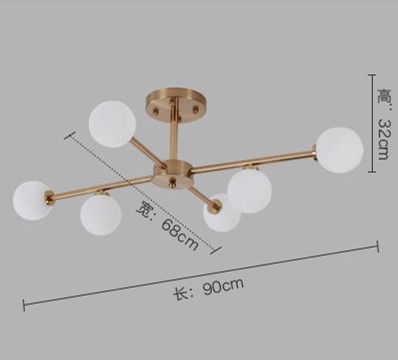 6 cabeças de luzes quentes