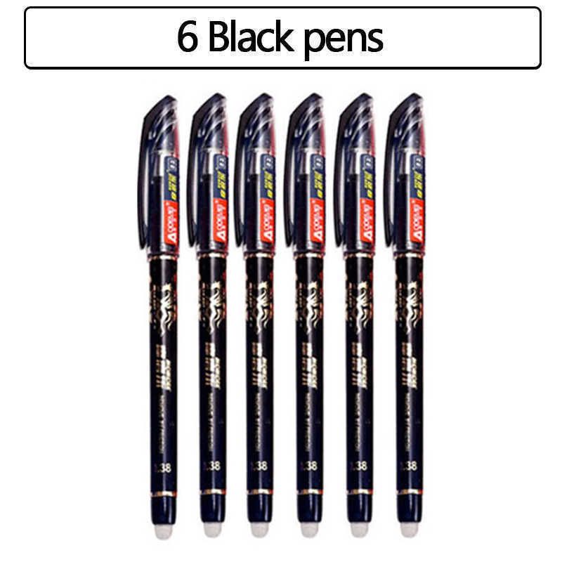 6 개 PCS 검은 색 펜