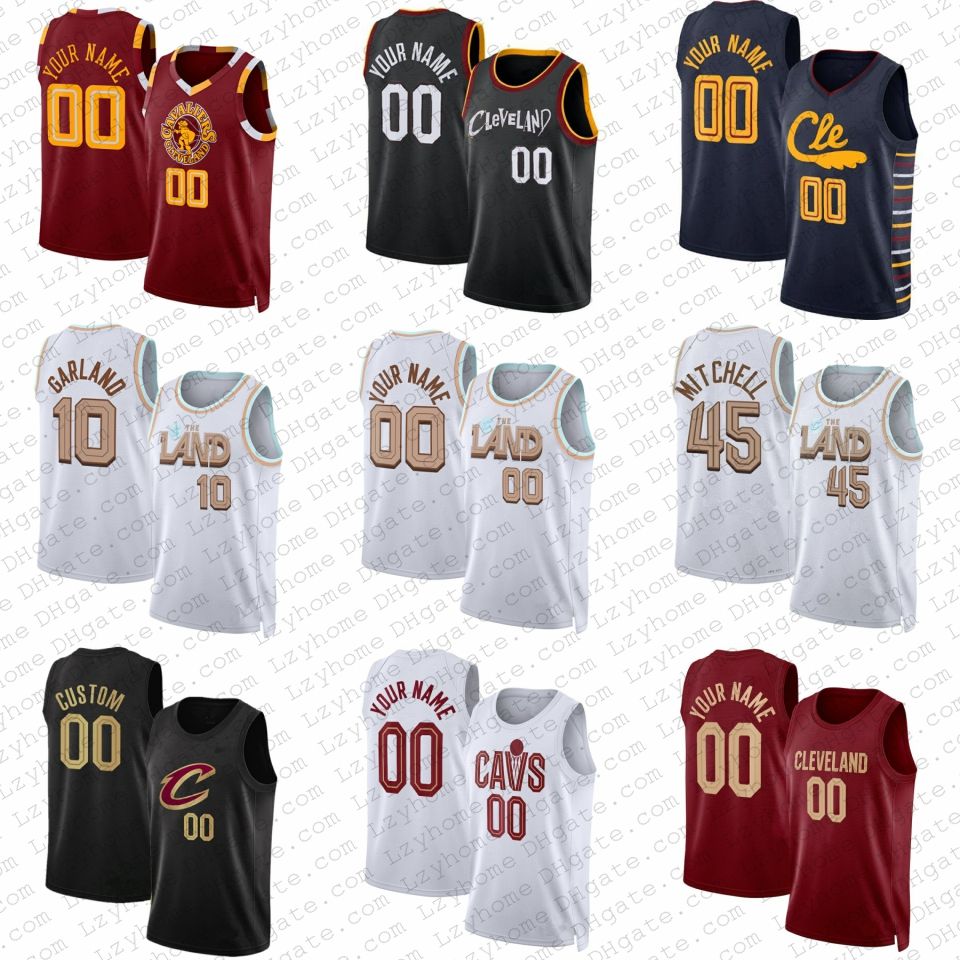 NBA_ basketball jersey Donovan 45 Mitchell Darius Garland Custom Basketball  Jerseys 4 Evan Mobley Jarrett Allen Clevelands Cavalier Ricky Rubio 3''nba''print  