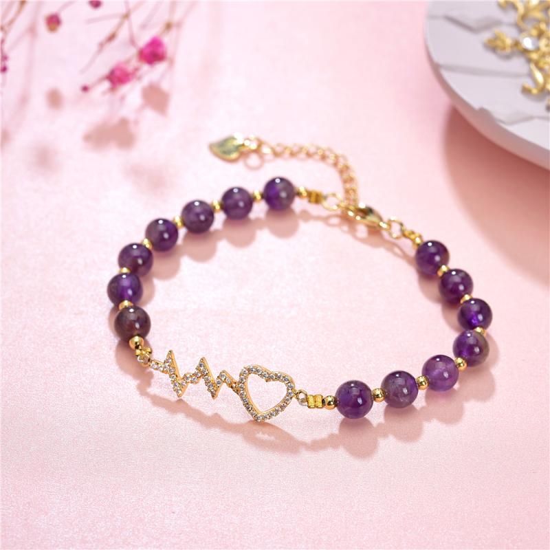 6mm violet Chine 19cm