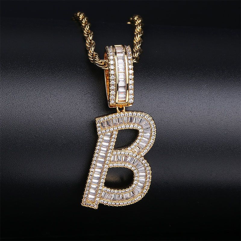 Gold color B white 60cm ROPE CHAIN