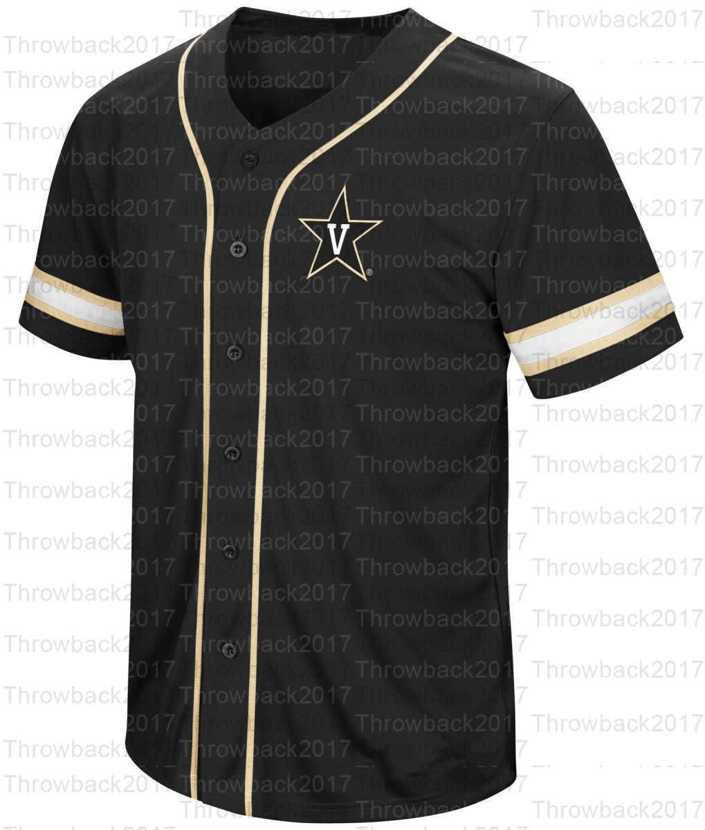 2023 NCAA Vanderbilt Baseball Jerseys Commodores Jack Leiter JJ Bleday
