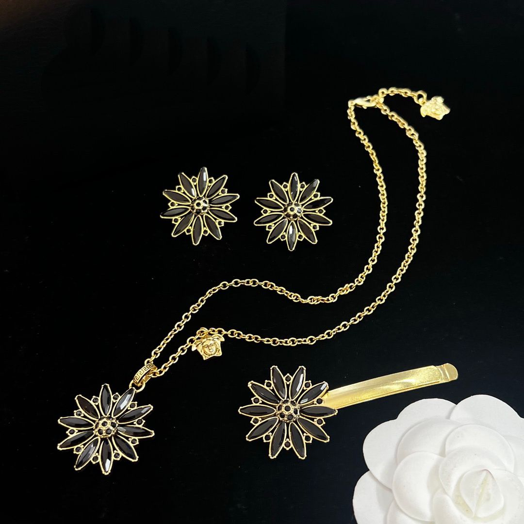 SET 3PCS -90 Collier Boucle d'oreille en épingle