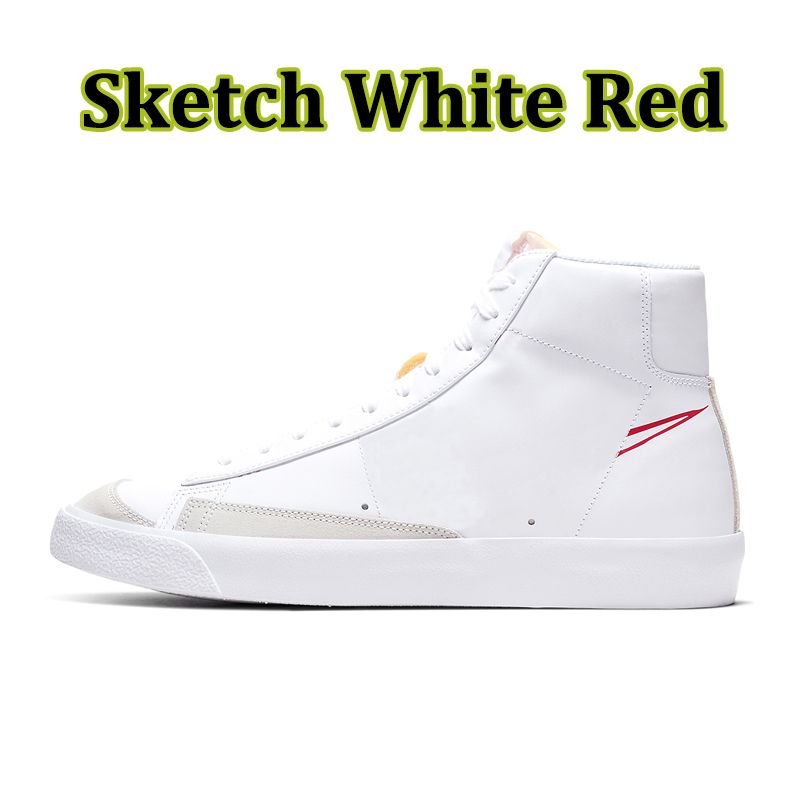 High Sketch White Red