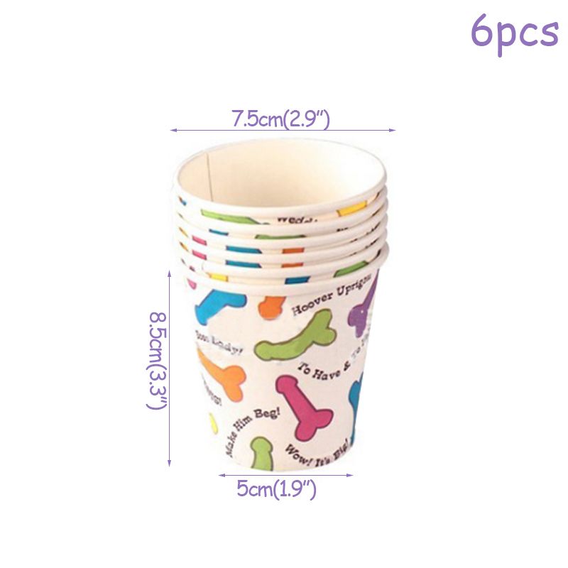 6pcs Copo de papel