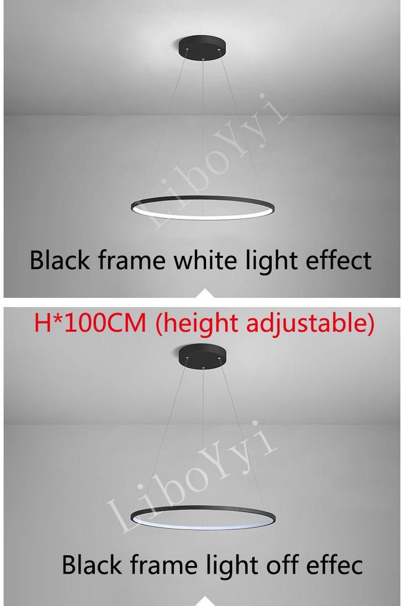 Black Lamp Body Dia. 40 cm natuurlijk licht