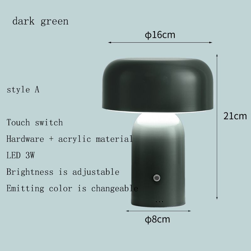 A dark green