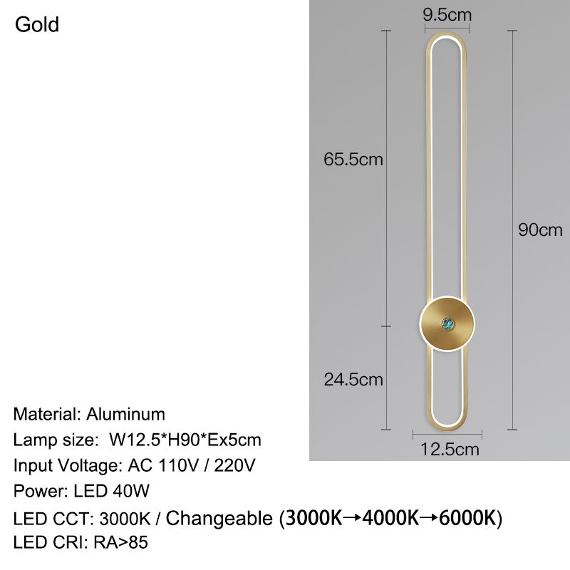 L90cm en or chaud blanc (2700-3500K)