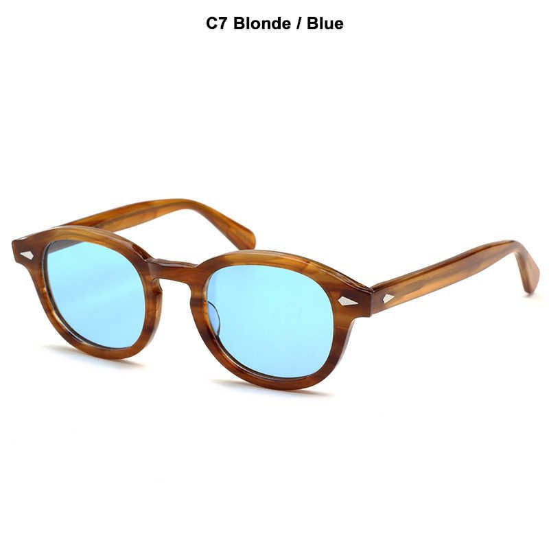 C7 blonde blaue Größe L 49mm