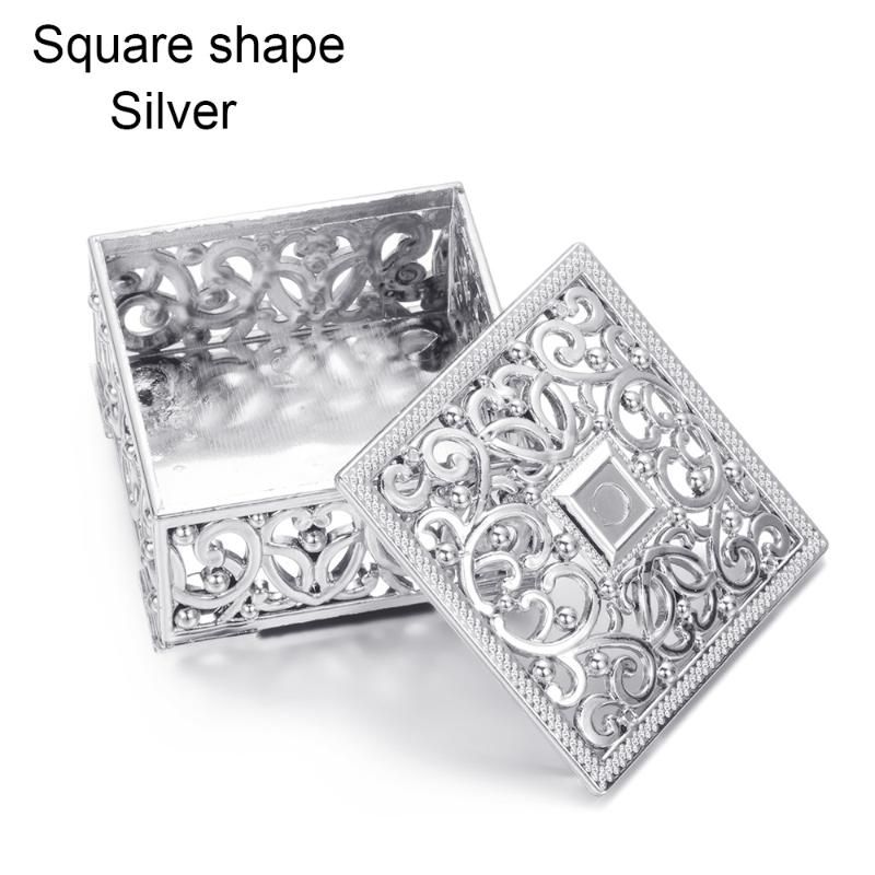 Zilveren vierkante vorm