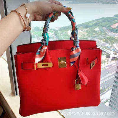 Red  25cm togo leather