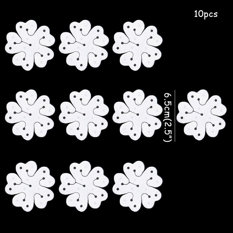 10pcs Clipes de flores