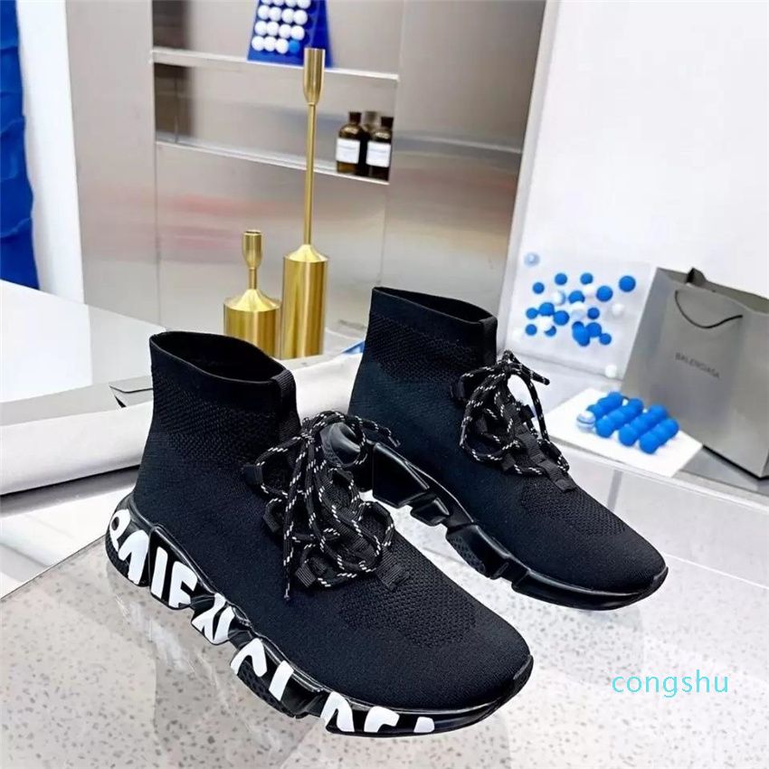 Men Casual Shoes Trainer Sock Sneakers Trainers Outdoor Runner Knit Speed Lacet Soft Sports Jogging Walking Light Couple S 35 45 111