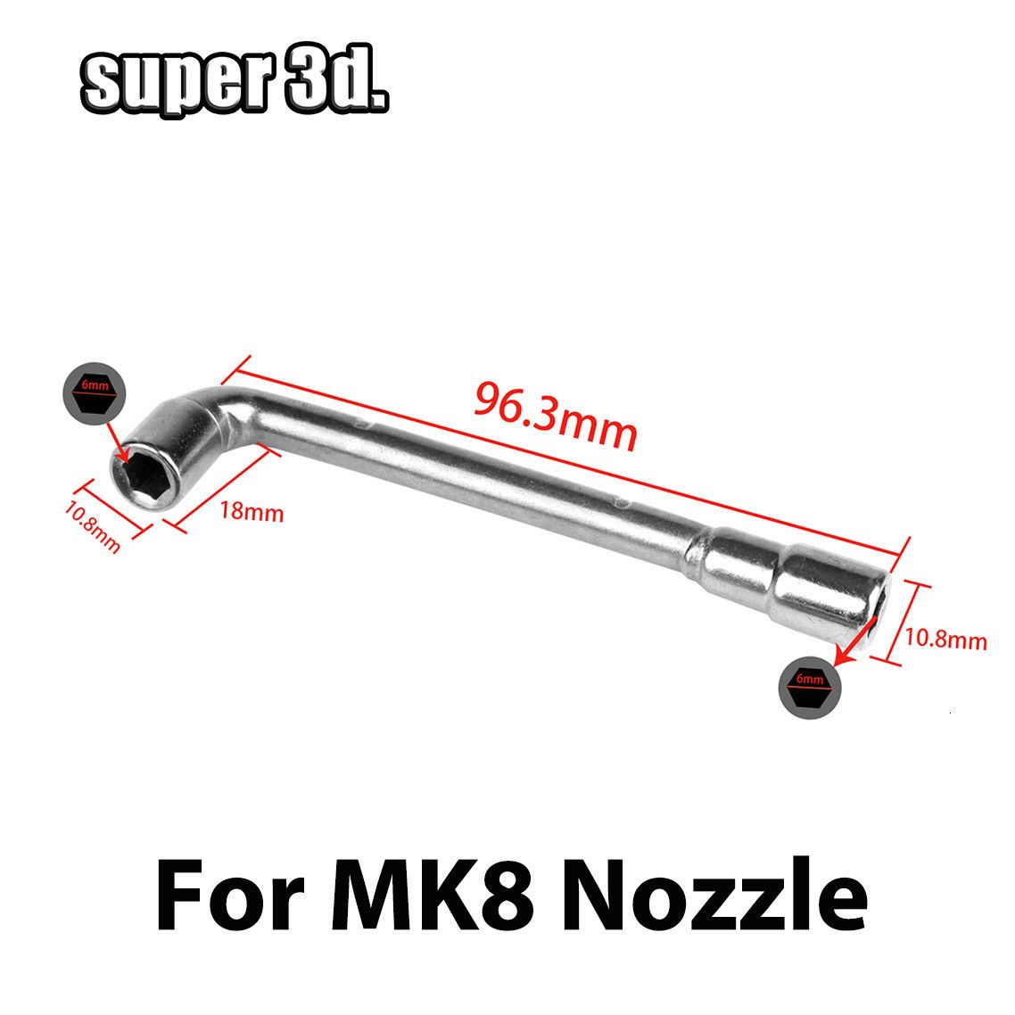 6 mm voor Mk8 -mondstuk